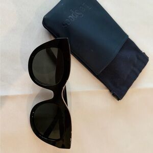 Le Specs Air Heart Black Sunglasses
